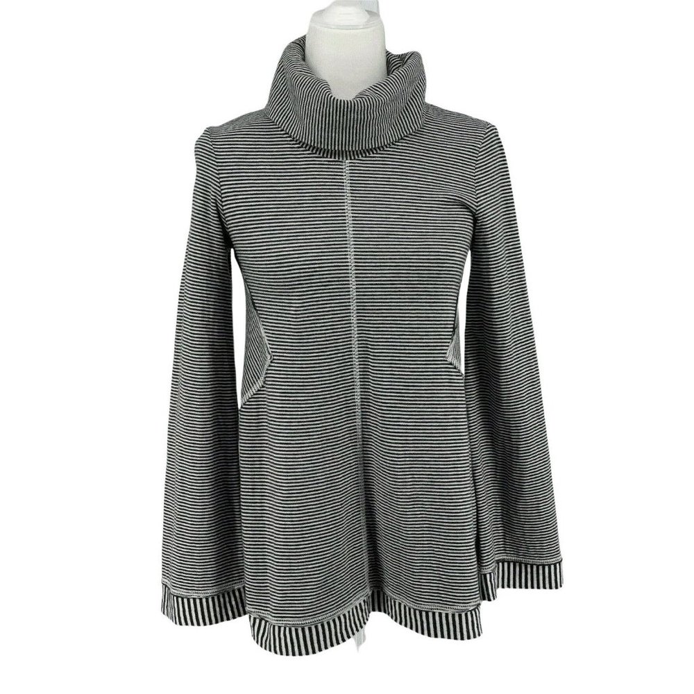 Striped Cowl Neck Women's Top